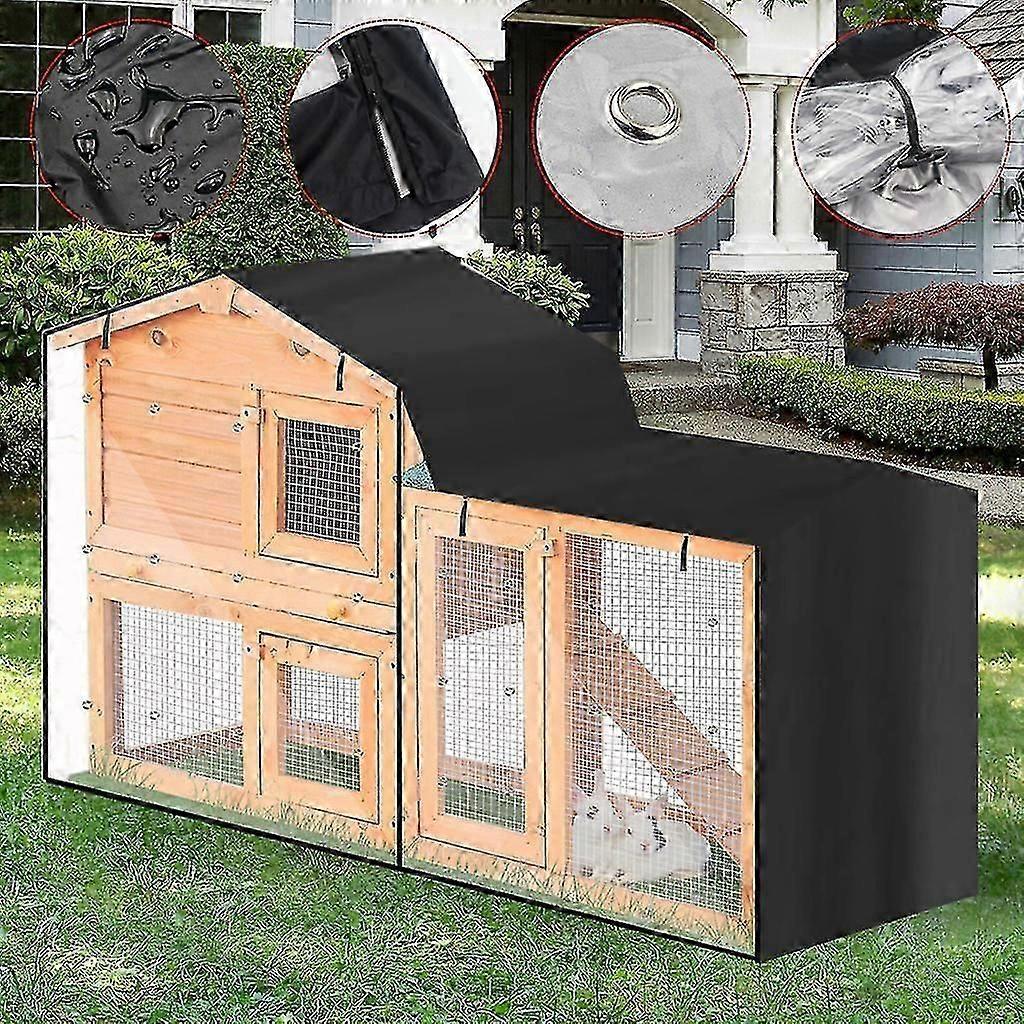 Rabbit Hutch Cover For Double Hutches Waterproof For Bird Cages In Winter