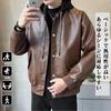 Kayiyasu Leather Biker Hooded Plus Cold Casual Fashion Men's Jacket, Jacket, Coat, Parka, Size, Weather, Windproof, Motorcycle, Spring, Autumn,