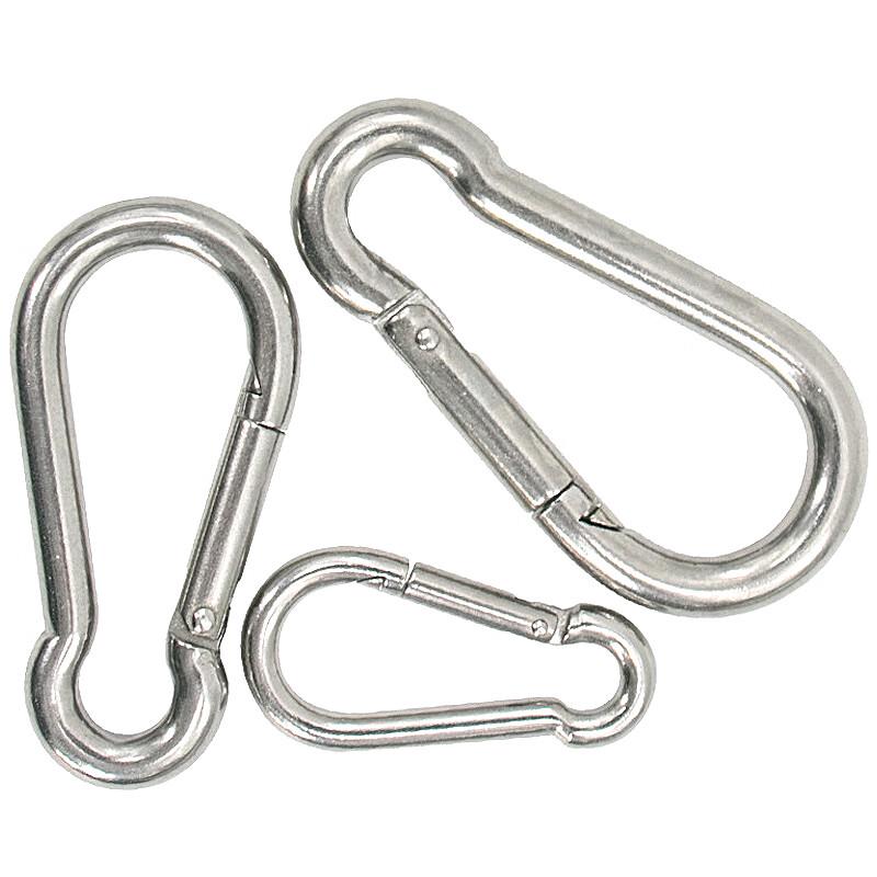He Si Di Ge 304 Stainless Steel Spring Carabiner Hook