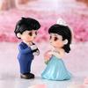 Mini Couples Figurines Micro Landscape Diy Miniatures Plastic Crafts Garden