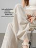 YAMAMOTO Women's Linen Pants - Summer 2026 High Waist, Drapey, Casual, Narrow Straight, Wide-Leg Style.