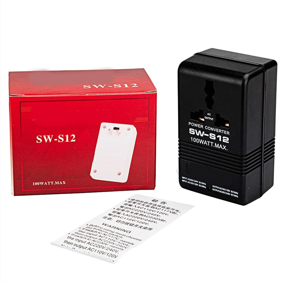 100W Aufwärts-/Abwärtswandler, 110/120V auf 220/240V, 70W/100W, 55Hz-60Hz Stromwandler Reiseadapter
