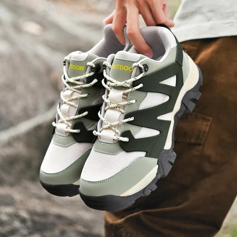 Fashion New Men Anti Slip Wear Resistant Climbing Shoes Forest Training Breath Travel Shoes for Men Outdoor Casual Sneakers Size 39-48