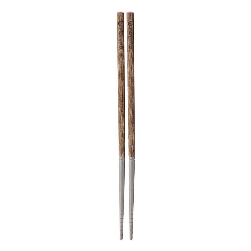 Premium Titanium & Wood Chopsticks: Elegant High-Value Tableware for Your Home