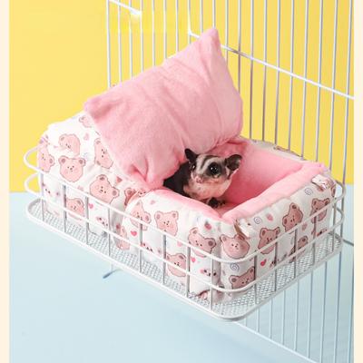 Repisa colgante para ratas Hamaca metálica para hurones Cama para jaula de ardillas Hábitat para animales pequeños Plataforma para jaula de hámster, planeador de azúcar, ratón Accesorios