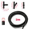 Universal 2m Windshield Washer Nozzle Hose Tube Pipe W/ Connector T Y Straight for Front Window Headlight Pump Car Parts