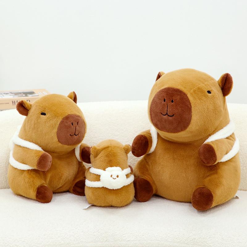 Toy Capybara Plush With French Fries Pp Cotton Stuffed Animal Gift Kids For