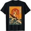 Corgi Surfing Japanese T-Shirt