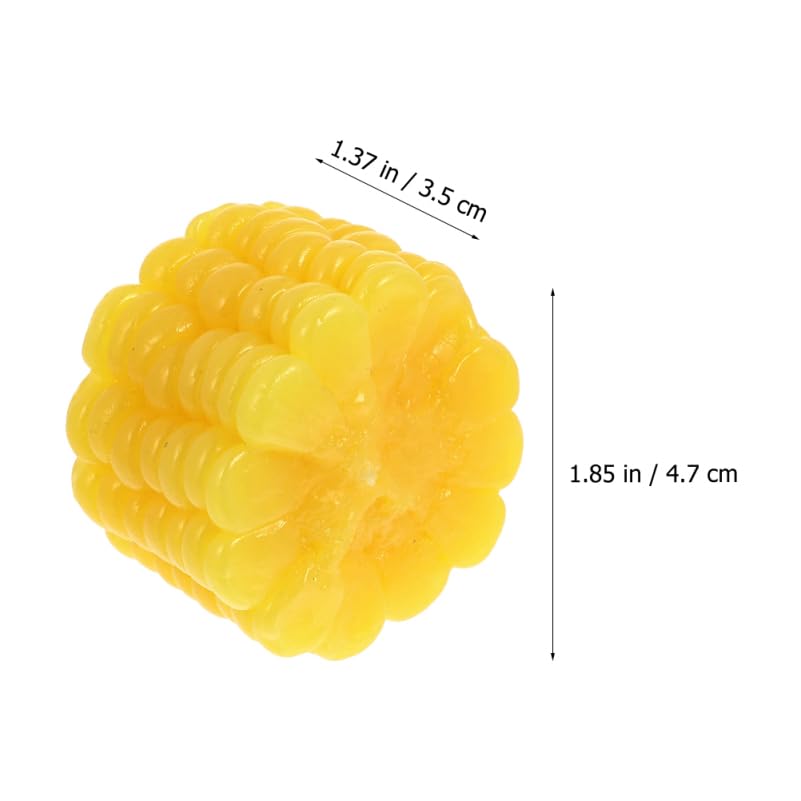 ABOOFAN Corn Sample Fake Corn Kitchen Pretend Realistic Fake Vegetable Vegetable Food Sample 2-Piece Simulation, Cut, Play, Corn, Cut, Model,