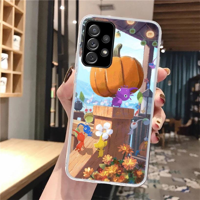 Game P-PikminS 4 Soft Phone Case For Samsung Galaxy A52 A42 A32 A22 A12 A02S A51 A50 A41 A31 A21S A71 A40 A30S A20E A10S A70