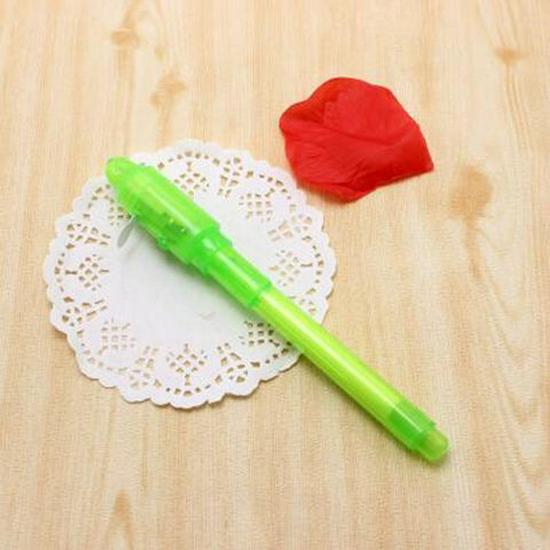 Multifunctional UV Invisible Ink Pen with Large Tip - Anti-Counterfeit Money Detector & Magic Fluorescent Pen for Advertising
