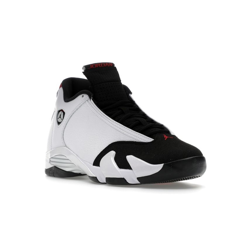 Air Jordan 14 Retro Black Toe 2024 Pánské Tenisky Bílá Varsity-Red Metalická-Stříbrná 487471-160