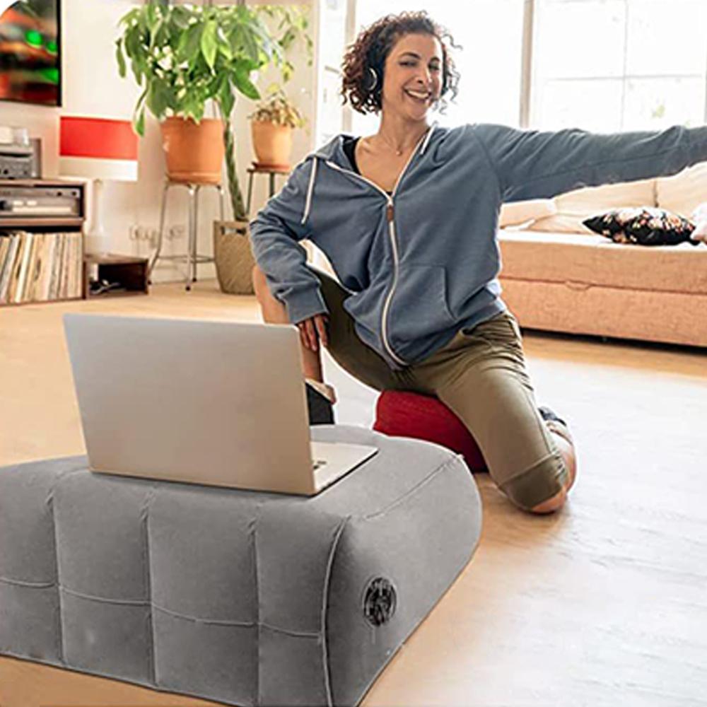 Portable Knee Cushion Inflatable Leg Pillow Foot Pillow Relaxing Feet Supplies Lightweight PVC Elevation Leg Pillows Wedge Pillow