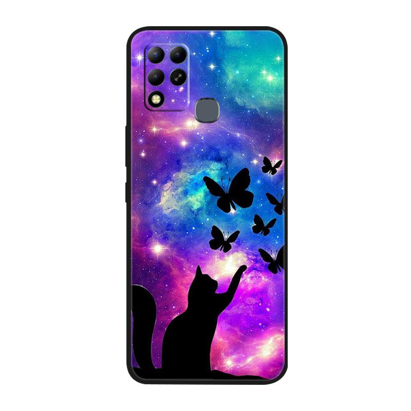For Infinix Hot 11 G37 4G Case Covers TPU Black Silicone Cover for Infinix Hot11 G37 Protective X689F Soft G 37 Black Shells