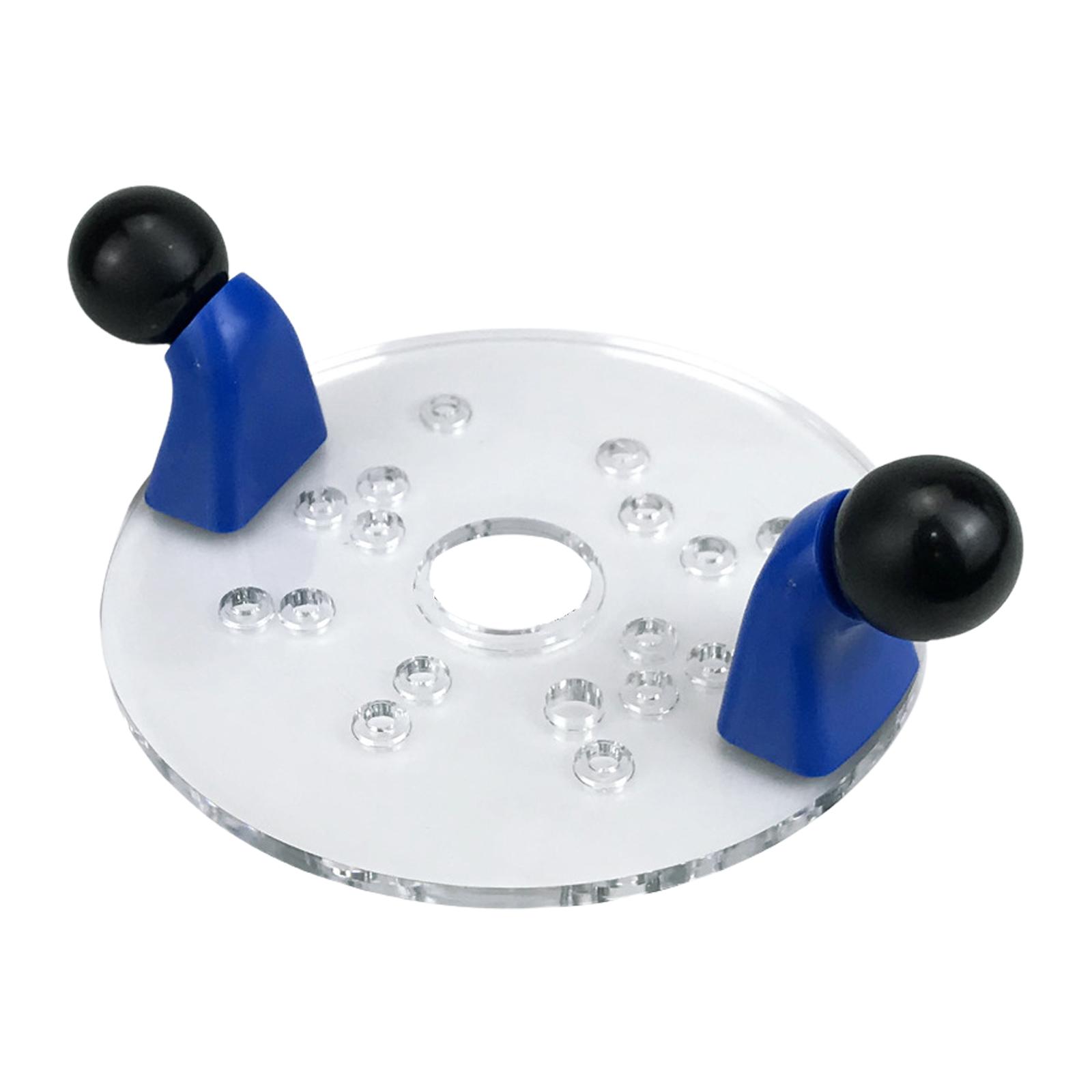 

Триммерная база фрезера с двойными ручками, ручной фрезер, фиксированная база, направляющая для деревообработки, столярных работ, прозрачная акриловая базовая пластина