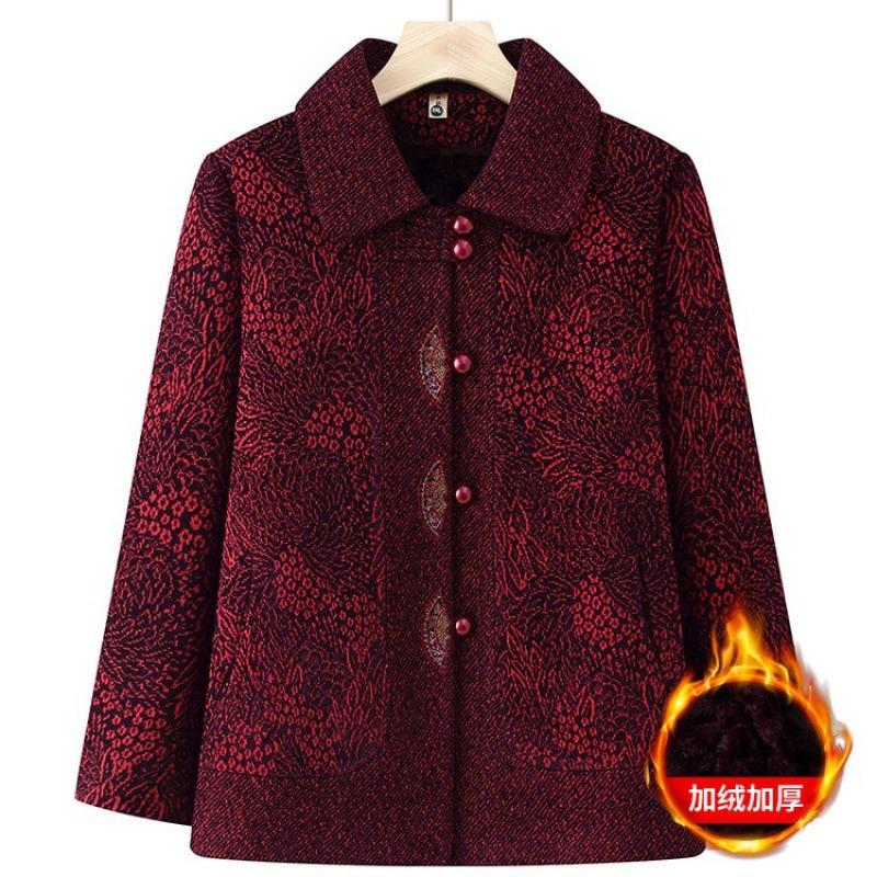 Winter Woolen Jacket Festive Top Lapel Clothes Fleece To Keep Warm