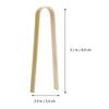 20 Pcs Bamboo Bread Tongs Food Serving Clips Household Steak Clips Bamboo Tong Natural Bamboo Clip
