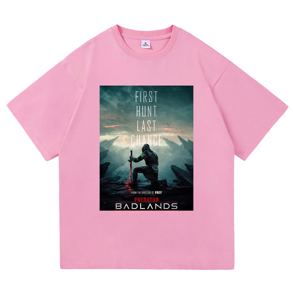 Predator Badlands T Shirt 2025 Fashion Movie Men/women Clothing Vintage Harajuku High Quality Clothes Cotton Tshirts