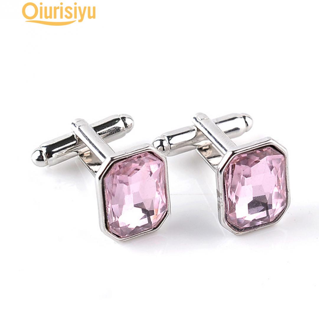 

1 пара аксессуаров с мини-рукавами, мужские футболки, запонки розовый