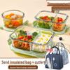 ZISIZ Microwave-Safe Glass Lunch Box