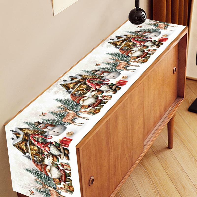 Christmas Nativity Table Runner Christmas Decorations For Home 2026 Navidad Natal Xmas Table Decor Gifts New Year Tablecloth
