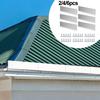Roof and Gutter Aluminum Rainwater Deflectors Set with Baffle Plates for Controlled Water Flow and Enhanced Protection