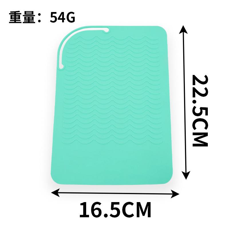 

Силиконовый термостойкий коврик для щипцов для завивки, утюжков, выпрямителя для волос и других инструментов для укладки волос 1 шт. зелёный