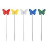 200 Pcs Quilting Pins Butterfly Shaped End Flat Head Sewing Pins Mixed Color Set