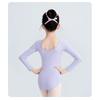 Girls Long Sleeve Lace Leotard Ballet Chinese Dance Kids Practice Outfit Sweet Princess Style