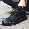 Fashion Winter Mens Outdoor Boots Luxury Handmade Leather Platform Hking Boots for Men Casual Shoes High Quality Warm Male Ankle Boots