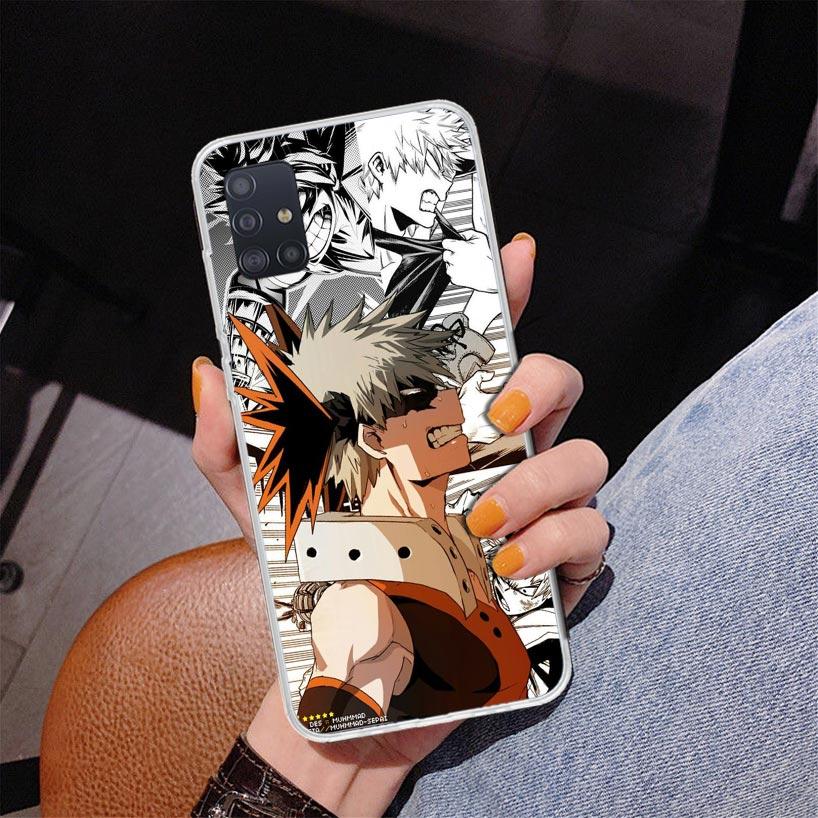 My Hero Bakugou Katsuki Phone Case For Samsung Galaxy A52 A32 A22 A12 A51 A31 A50S A30S A20S A10S Note 20 Ultra 10 Plus S10 A72