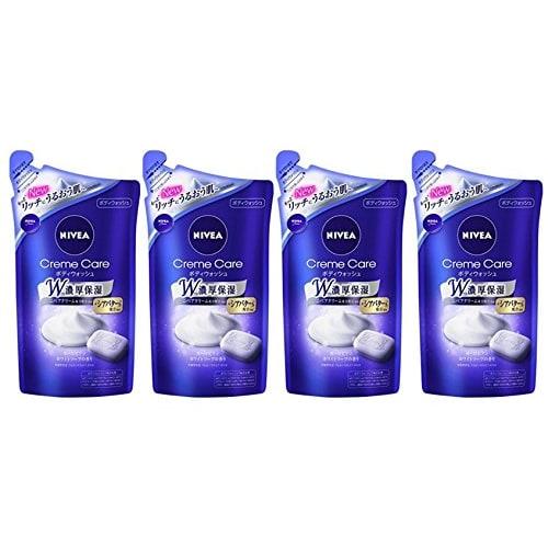 

[Set of 4] Nivea Cream Care Body Wash European Soap Refill 360ml