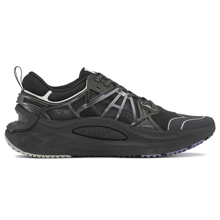 New Soulland x LiNing Furious Rider 6.0 Low Top Running Shoes Men's Black ARZS005-1