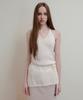 Aobteu Layered Halter Neck Knit - Off White