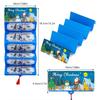 Christmas Santa Claus Folding Banknote Card Merry Christmas Decor with 10 Card Slot Christmas Surprise Party Envelope Money Box