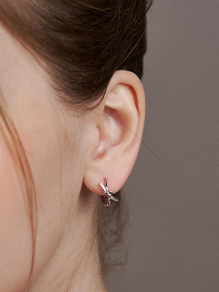 Hei Ribbon Knot One-Touch Earring