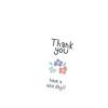 Cute Oval Thank You Stickers for Gift Box Sealing - 100pcs/bag