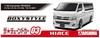 Aoshima Bunka Kyozaisha The Tuned Car Series Boxystyle TRH200V Hiace Super GL 2010 Plastic Model 1/24 No.3 (Toyota)