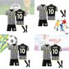 2324 Juventus Home Jersey Set With Socks 10 Polyester Fiber Fabric Children And Adult Sizes