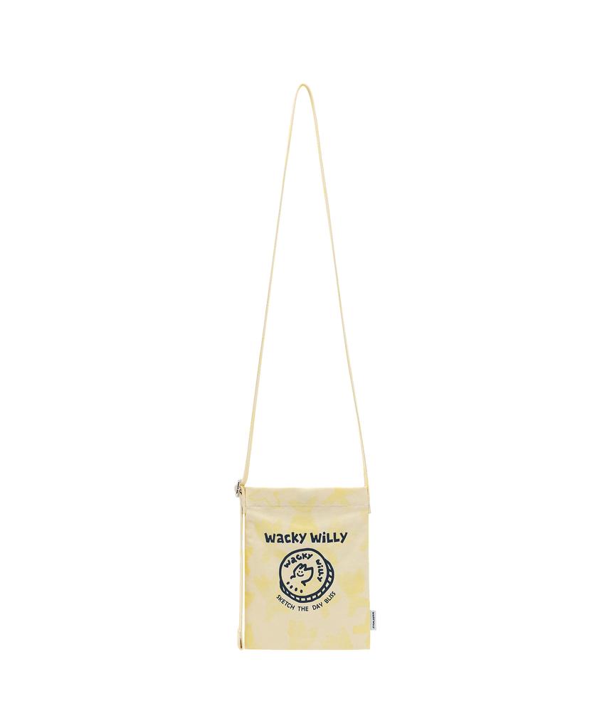 Wacky Willy Graphic Pattern Pouch Yellow