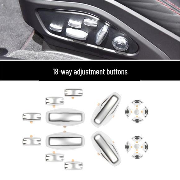 Porsche Seat Adjustment Button Cover Sticker