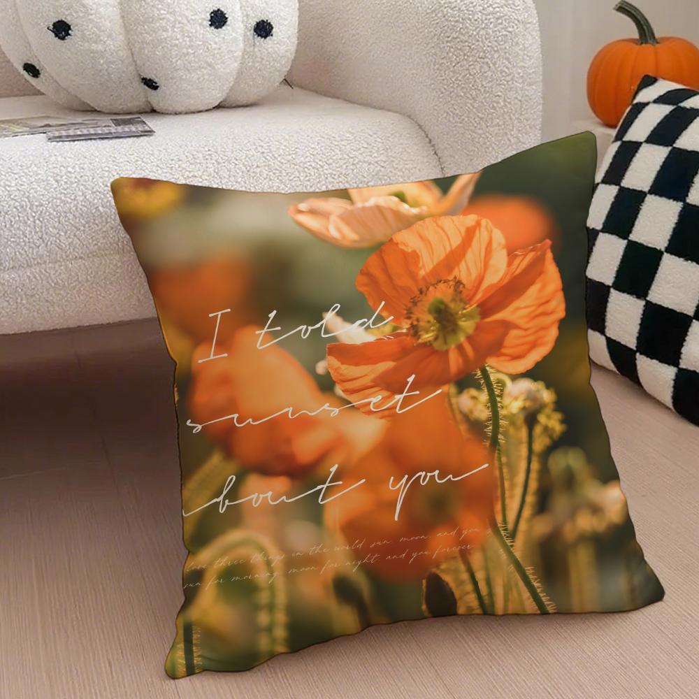 Fashion Thai TV II Told Sunset About Yous Cushion Cover Linen Pillow Case Soft Breathable Protective Couch Room Decoration