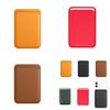 Premium Leather Magsafe Card Holder For Iphone 15 Pro In Various Colors