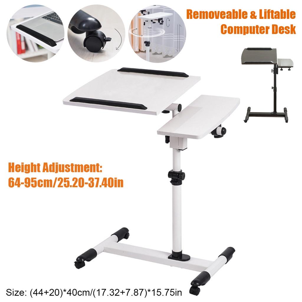 Can be Lifted Standing Desk Foldable Computer Table Adjustable Portable Laptop Rotate Laptop Bed Table