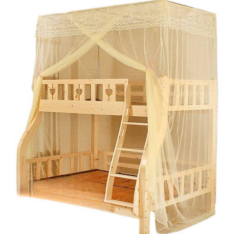Child & Mother Integrated Bunk Bed with Double Layer Encrypted Mosquito Net and Thickened Support