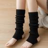 Unisex Knitted Boots Socks Soft Crochet Long Stockings Toeless Leg Warmers for Dance Knee for Protection Foot Cover