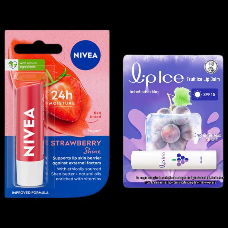 Nivea And Mentholatum Fruit Lip Balm Duo Set