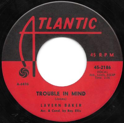 7inch Record LAVERN BAKER - Trouble In Mind / Half Of Your Love 452186 Atlantic 1963 US Soul/Funk Used