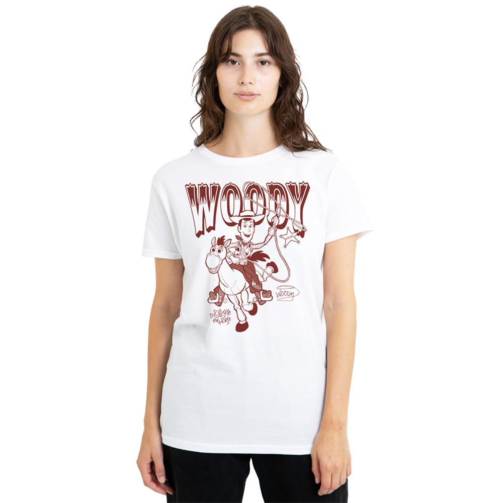 Toy Story Womens/Ladies Ride Woody and Bullseye T-Shirt