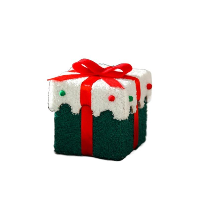 Xmas Christmas Gift Box Lint Christmas Eve Gift Box Mall Children's Candy Box  Party Supplies